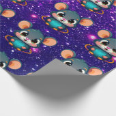 Papier Cadeau Souris mignonne Charmant Caractère Thématique Enve (Coin)