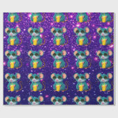 Papier Cadeau Souris mignonne Charmant Caractère Thématique Enve (Plat)