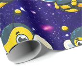 Papier Cadeau Souris mignonne Charmant Thème Vibrant (Coin rond)