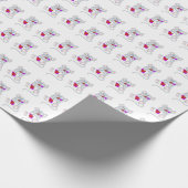 Papier Cadeau Souris mignonne Valentine (Coin)