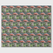 Papier Cadeau Souris sous un champignon (Plat)