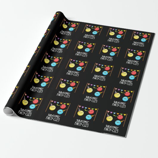 Papier Cadeau Sous-groupe des partis atomiques Funny Science Pun (Déroulé)