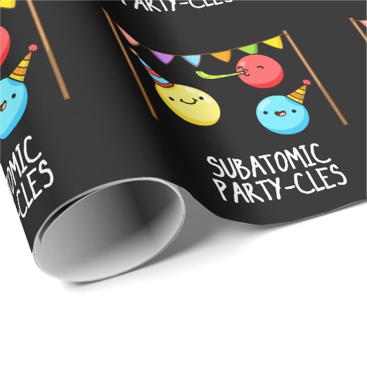 Papier Cadeau Sous-groupe des partis atomiques Funny Science Pun (Coin rond)