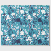 Papier Cadeau Sous la mer (Plat)