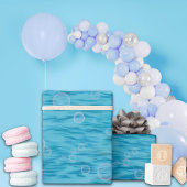 Papier Cadeau Sous La Mer Avec Dauphins Anniversaire