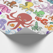 Papier Cadeau Sous la mer Boutique Octopus envelopper cadeau (Coin)