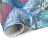 Papier Cadeau Sous la nage aquatique (Coin rond)