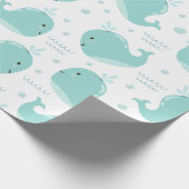 Papier Cadeau Sous le Motif de la baleine marine (Coin)