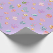 Papier Cadeau Sous le Motif marin (Coin)