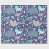 Papier Cadeau Sous Le Papier D'Emballage De Mer (Plat)