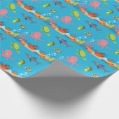 Papier Cadeau Sous le papier d'emballage de mer (Coin)