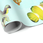 Papier Cadeau Sous les créatures de la mer (Coin rond)