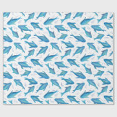 Papier Cadeau Sous les enfants de la mer motif de requin océaniq (Plat)