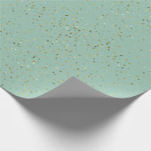 Papier Cadeau Sous les étoiles | Papier à enveloppement vert à l (Coin)