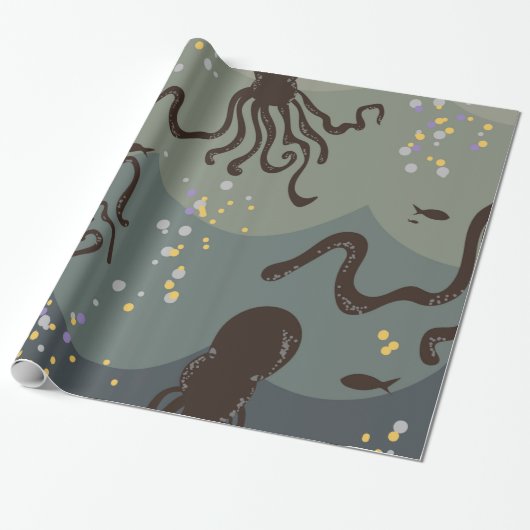 Papier Cadeau Sous l'océan (Déroulé)