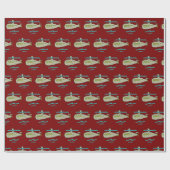 Papier Cadeau Sous-marin (Plat)