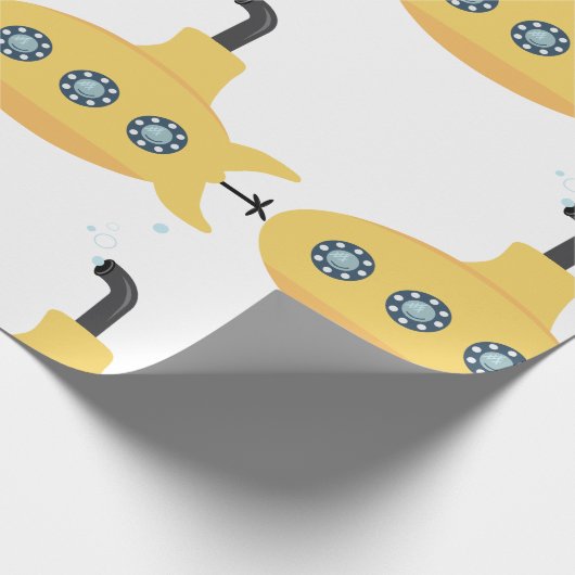 Papier Cadeau Sous-marin jaune (Coin)
