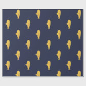 Papier Cadeau Sous-marin jaune (Plat)