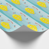 Papier Cadeau Sous-marin jaune profond (Coin)