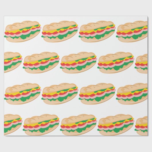 Papier Cadeau Sous-sandwich (Plat)