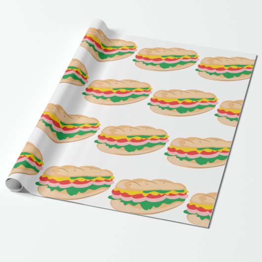 Papier Cadeau Sous-sandwich (Déroulé)