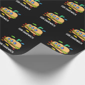 Papier Cadeau Sous Sandwich Funny Food Pun Dark BG (Coin)