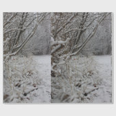 Papier Cadeau Sous une couverture de neige (Plat)
