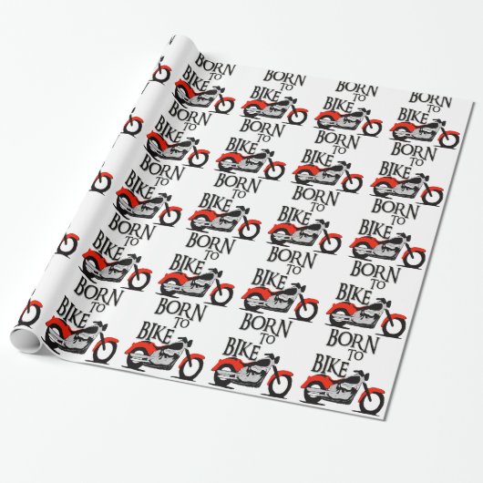 Papier Cadeau Soutenu pour faire du vélo (Déroulé)