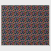 Papier Cadeau Southwestern Symmetrical Tiled Pattern Line Art (Plat)
