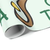 Papier Cadeau Soyez bon dit Noël Elf (Coin rond)