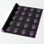 Papier Cadeau Soyez Graphique Positive Grape Pun Dark BG (Déroulé)