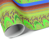 Papier Cadeau Soyez heureux Polka Dot Motif Cadeau Coloré (Coin rond)