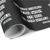 Papier Cadeau Soyez le changement (Coin rond)