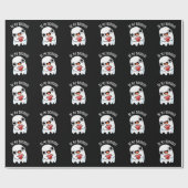 Papier Cadeau Soyez Mon Boo Funny Ghost Pun Dark BG (Plat)