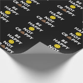 Papier Cadeau Soyez papier d'emballage non misérable heureux (Coin)