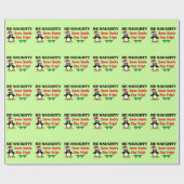 Papier Cadeau Soyez vilain ! Sauvez Père Noël le voyage ! Motif (Plat)