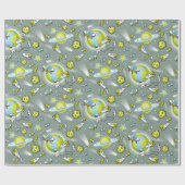 Papier Cadeau Space Explorer Birthday (Plat)