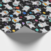 Papier Cadeau Space Kittens Chat Astronaut Motif mignon (Coin)