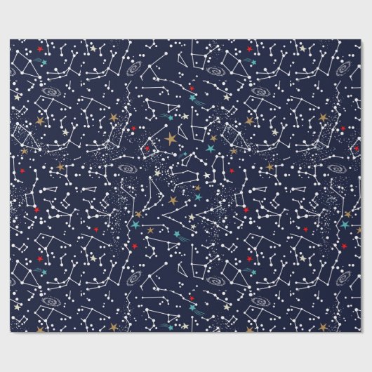 Papier Cadeau Space Pattern (Plat)
