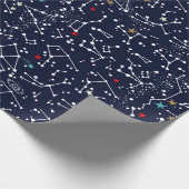 Papier Cadeau Space Pattern  (Coin)