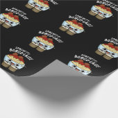 Papier Cadeau Spaghetti Bongolaise Funny Food Pun Dark BG (Coin)