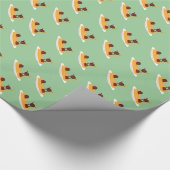 Papier Cadeau Spaghetti et boulettes de viande heureux (Coin)