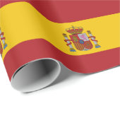 Papier Cadeau Spain Flag (Coin rond)