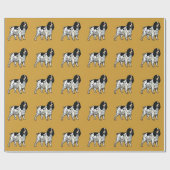 Papier Cadeau spaniel de cocker anglais (Plat)