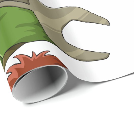 Papier Cadeau Spanner géant mécanique (Coin rond)