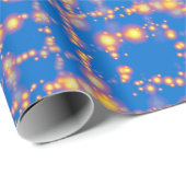 Papier Cadeau Sparkles on nightsky (Coin rond)