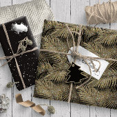 Papier Cadeau Sparkling Palm Leaves Pattern