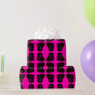 Papier Cadeau Sparkly magical black rabbit for luck
