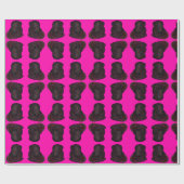 Papier Cadeau Sparkly magical black rabbit for luck (Plat)