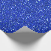 Papier Cadeau Sparkly Royal Blue Faux Parties scintillant Look (Coin)